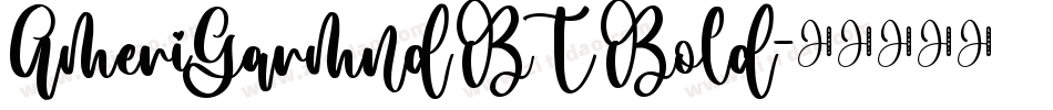 AmeriGarmnd BT Bold字体转换